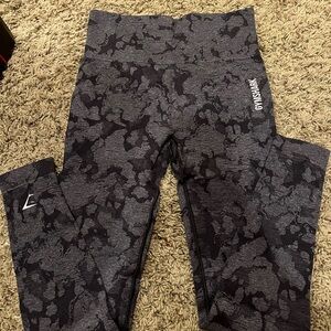 Gymshark Black Heather Camo High-Rise Leggings